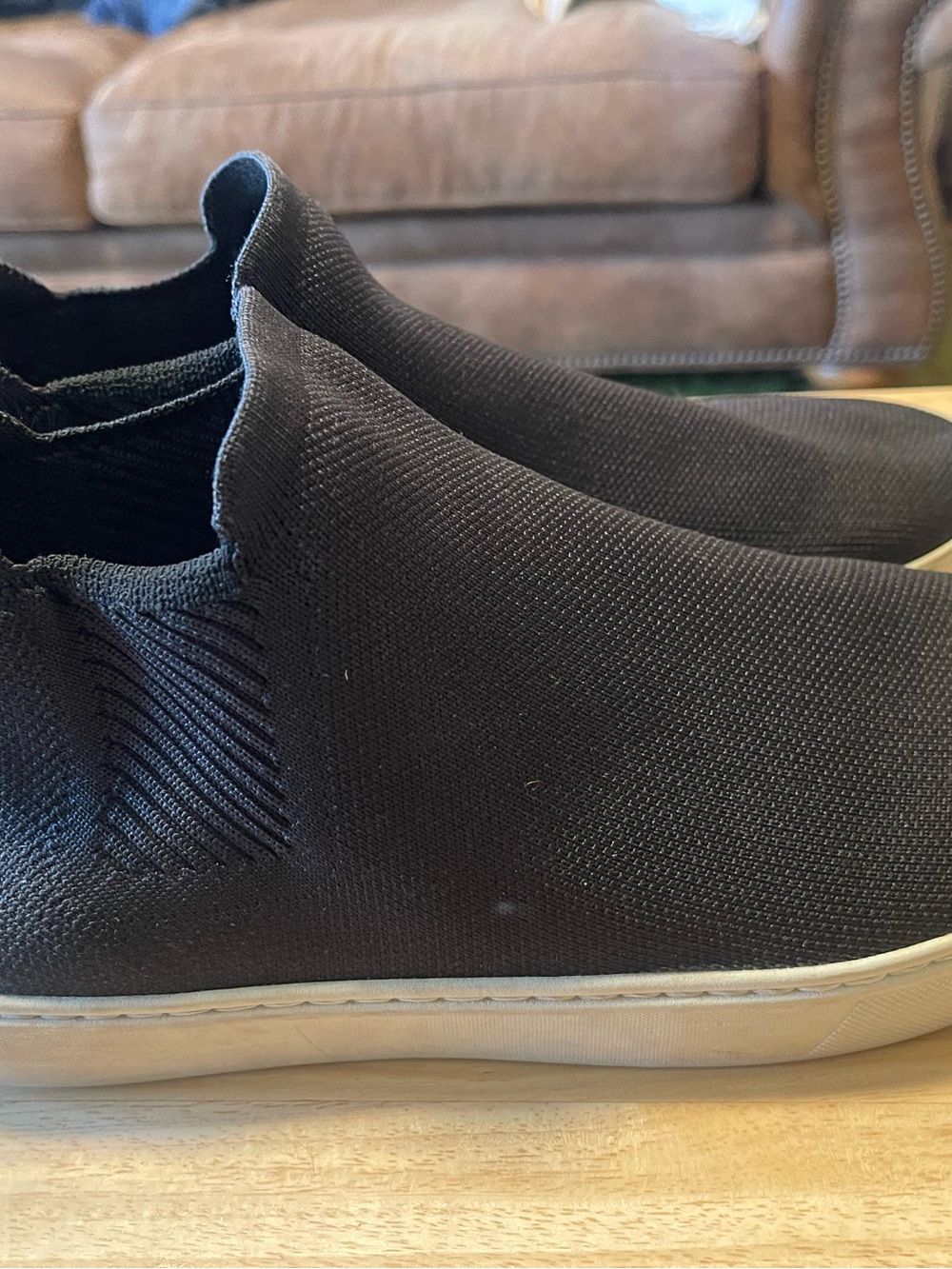 Rothy's The Chelsea Ankle Boot Knit Slip-On Black Size 11